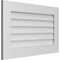 Ekena Millwork Vertical Surface Mount PVC Gable Vent: Non-Functional, w/3-1/2"W x 1"H, Standard Frame, 32"W x 20"H GVPVE32X2001SN - alternate 2